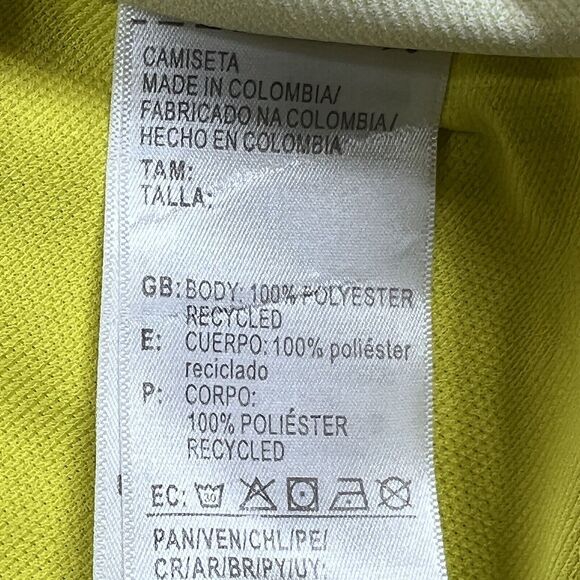 ADIDAS Federacion Colombiana Jersey Mens Small Yellow De Futbol Soccer Climalite - Picture 16 of 16